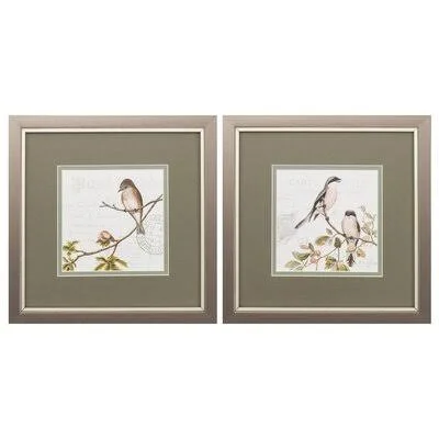'Summer Song' - 2 Piece Picture Frame Painting Print Set Winston Porter