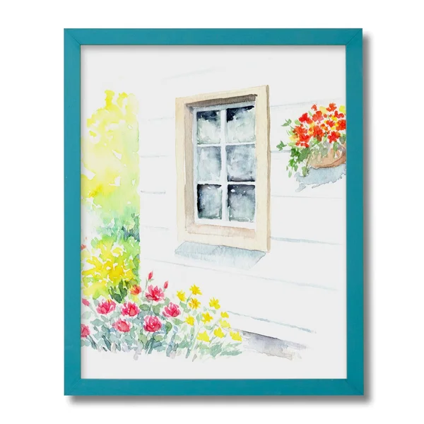 Signature Edge Chalkboard Turquoise Painted Wood Frame - 7x22 x 9x22