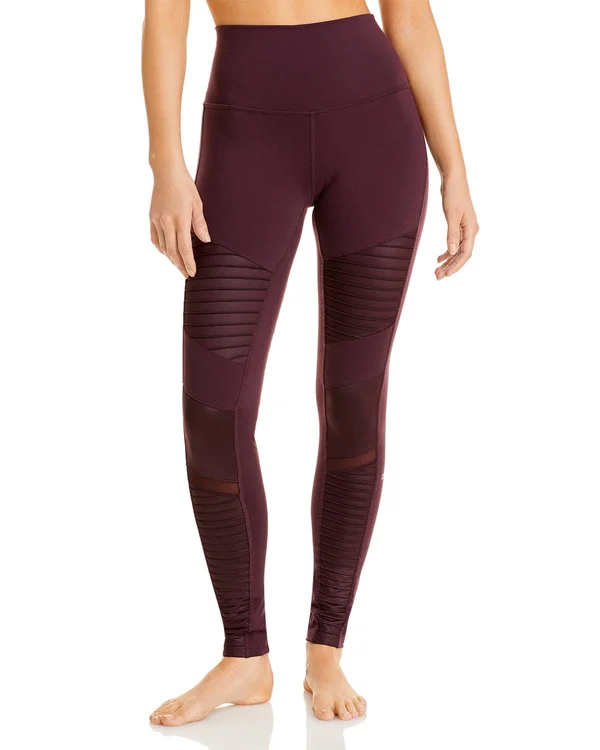 Alo Yoga High-Waist Moto Legging - Women's Oxblood, M
