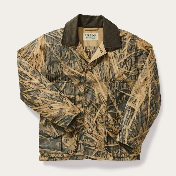 Filson Men's Shelter Waterfowl Upland Coat - Mossy Oak Shadow Grass - 3XL