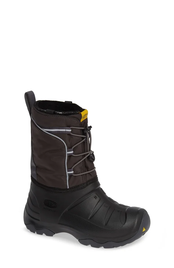 Keen Youth Lumi Waterproof Boot - 3 - Black, Magnet