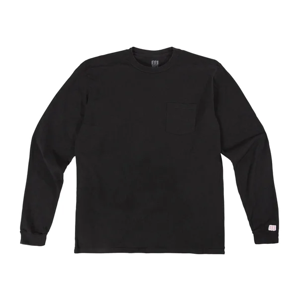 Topo Designs Men's Pocket Tee Shirt Long Sleeve in Natural Size XXL - Cotton