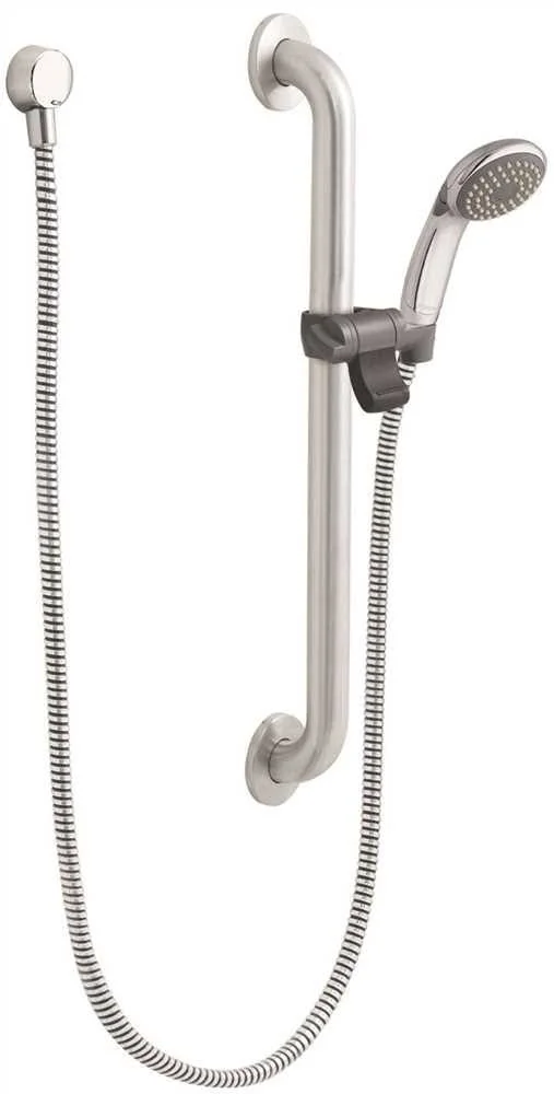 Moen 52224GBP25 Commercial Slide Bar/Grab Bar Shower Chrome/Stainless