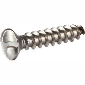 GoVets - Qty 3, Tamperproof Screw Co Inc #10A x 3/4x22 One-Way Security Sheet Metal Screw - Oval Head - 18-8 Stainless Steel