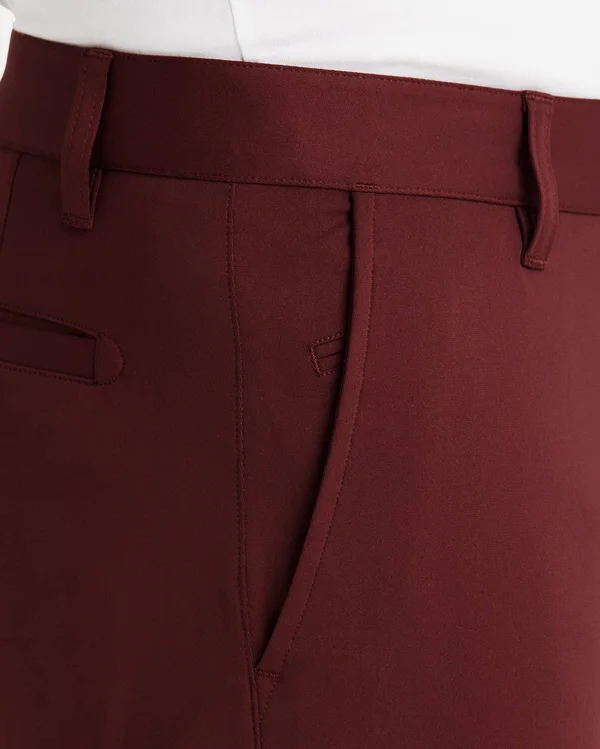 Commuter Pant - Sale - Rhone Pants - Burgundy Red - Size: 40