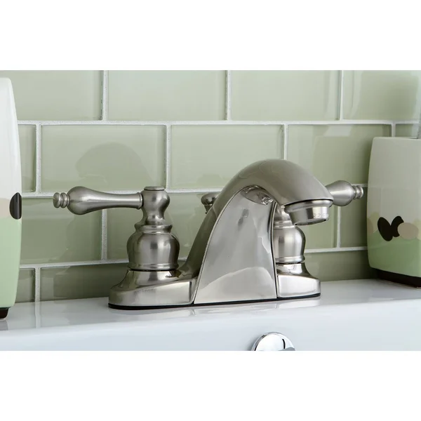 Kingston Brass KB7645AL English Country 4-Inch Centerset Lavatory Faucet, Oil Rubbed Bronze