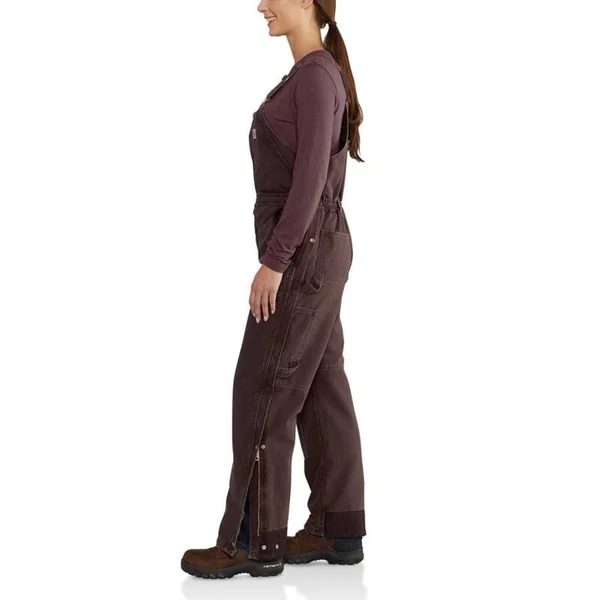Carhartt Cotton Weathered Duck Wildwood Bib Overall, Black, 2x