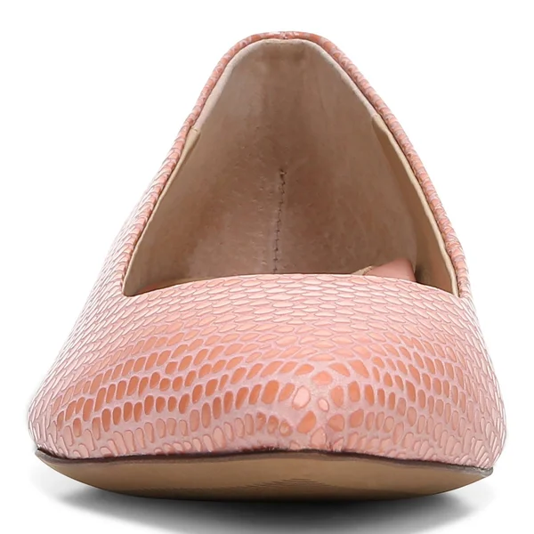 Vionic Lena Ballet Flat with Arch Support in Blooming Dahlia Leather