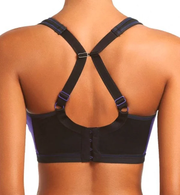 Freya Epic Underwire Crop Top Moulded Sports Bra - Electric Black, 30FF