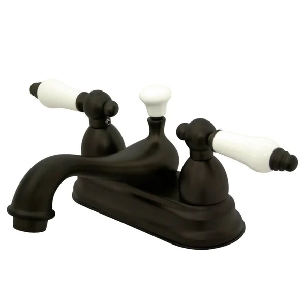 Kingston Brass Ks3600pl 4 in. Centerset Bathroom Faucet, Matte Black