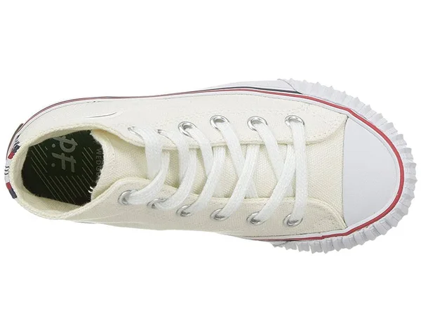 PF Flyers Center Hi (Little Kid/Big Kid), 2 Little Kid M, White Canvas