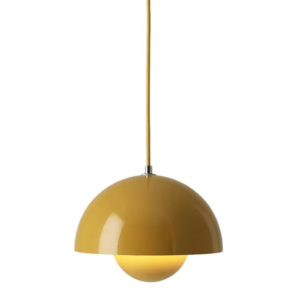 andTradition Verner Panton VP1 Flowerpot Pendant, Mustard VP Mustard VP - [Pendants]