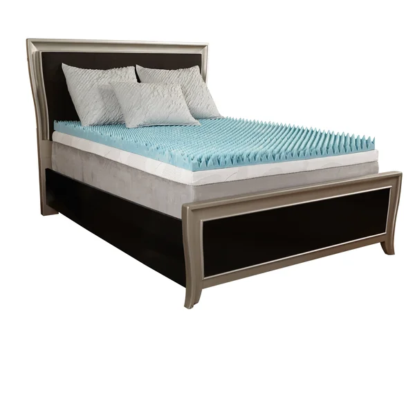 Simmons Curv Dorm 3-Inch Twin XL- Size Textured Gel Memory Foam Topper