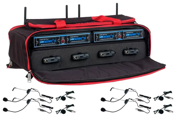 VocoPro UDHPLAY4MIB 4-Channel Hybrid Wireless Headset & Lapel Microphone System
