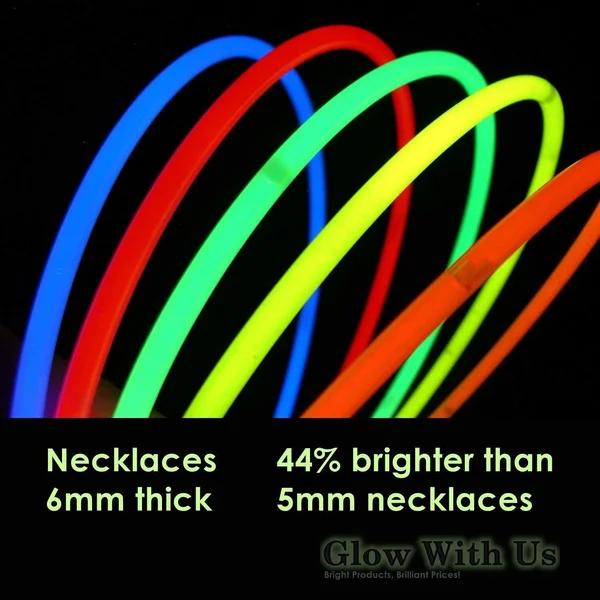 200 Glow Sticks Bulk Wholesale Necklaces, 22 Glow Stick Necklaces+200 Free Glow
