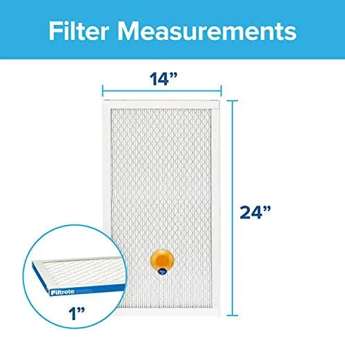Filtrete 14x24x1 Smart Replenishable AC Furnace Air Filter - MPR 1900, Premium Allergen, Bacteria & Virus, 2-Pack