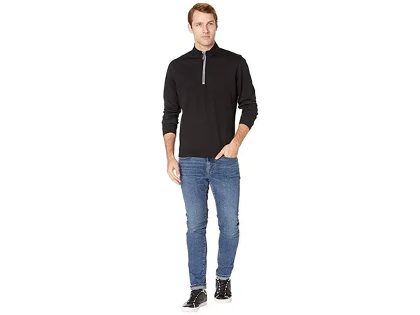 Johnnie-O Sully 1/4 Zip Pullover - Black