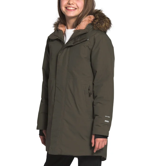 The North Face Arctic Swirl Parka - Girls& TNF Black, XL