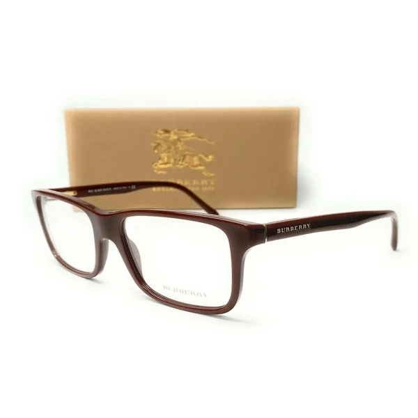 Burberry BE2165 3404 Brown Demo Lens Men`s Rectangle Eyeglasses 55mm