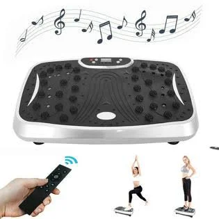 Linyanc Whole Body Vibration Platform Plate Fitness Machine with Resistance Band Workout