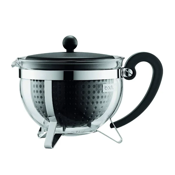 Bodum - Chambord Plastic Tea Maker - Coloured Filter, Black, 1.3 L