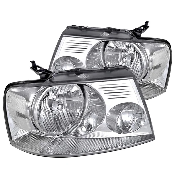 Spec-D Tuning 2004-2008 Ford F150 Pickup Truck Crystal Clear Head Lights 04 05 06 07 08 (Left + Right)