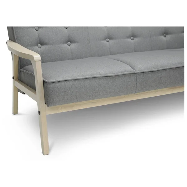 Baxton Studio Mid, Century Timor Sofa, Gray