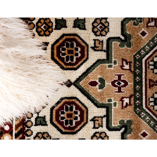 Gharajeh 10x13 Ivory Geometric Large Area Rug