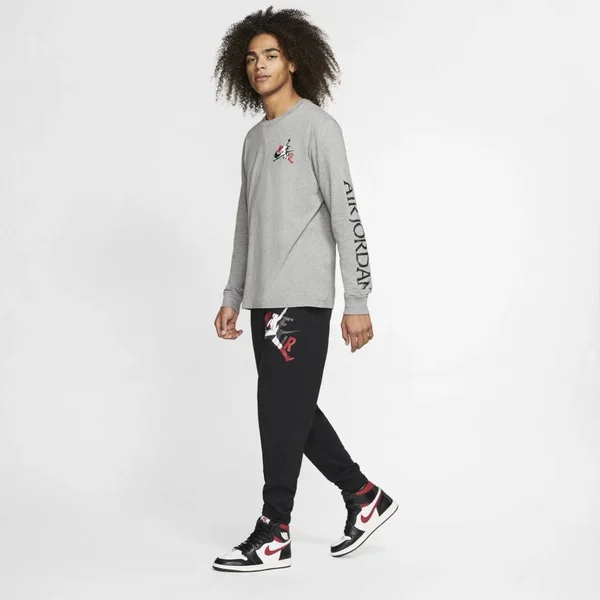 Jordan Jumpman Classics Men's Long-Sleeve T-Shirt Size 2XL (Carbon Heather) CT6747-091