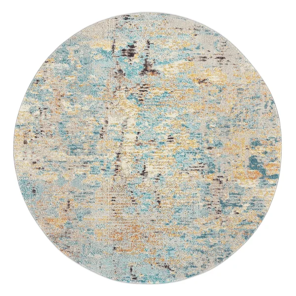 Safavieh Madison Gully Modern Abstract Rug - 6&7x22 x 6&7x22 Square - Grey/Blue