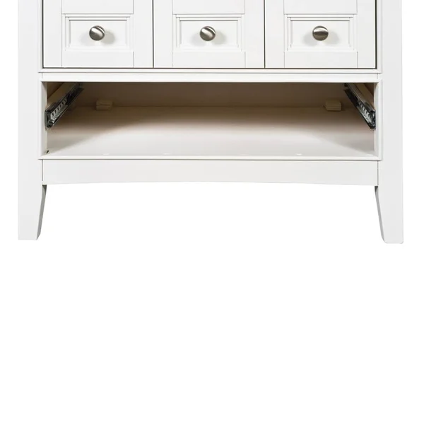 Magnussen Kentwood 3 Drawer Nightstand, White