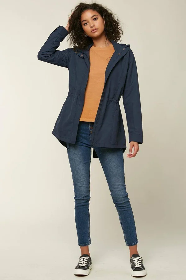 O&Neill Gayle Rain Jacket Women's Mood Indigo - L