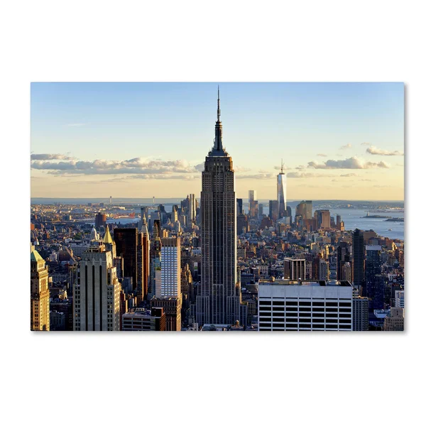 Trademark Global Philippe Hugonnard Downtown at Sunset NYC Canvas Art