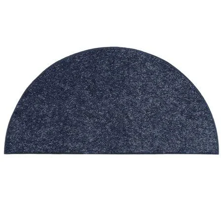 Home Queen Pet Friendly Area Rugs Petrol Blue - 54 inchx108 inch Half Round