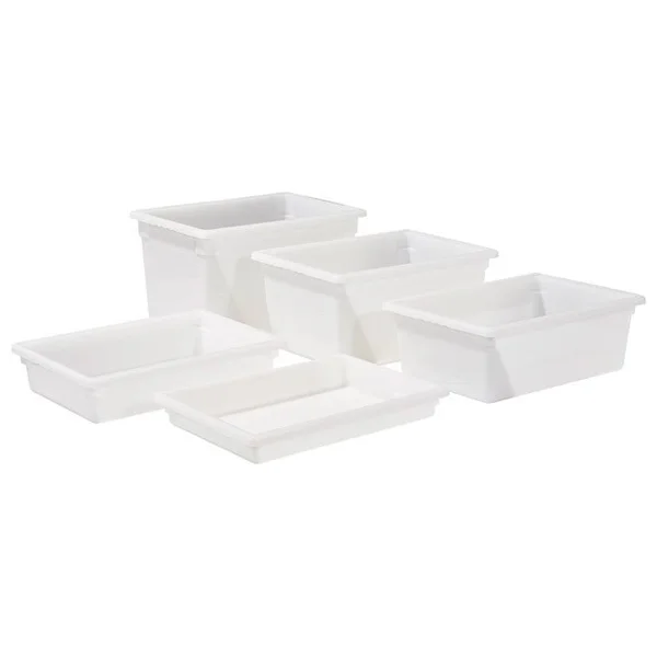 Food Storage Box, 18 inch x 26 inch x 12 inch, White, PP