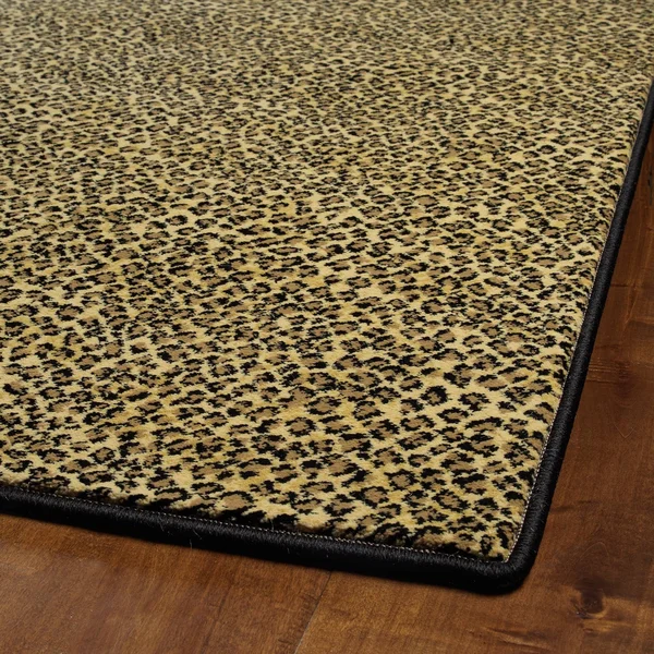 Saber Cheetah Animal Print High Performance Polypropylene Rug - 2'6 x 6'0 Runner