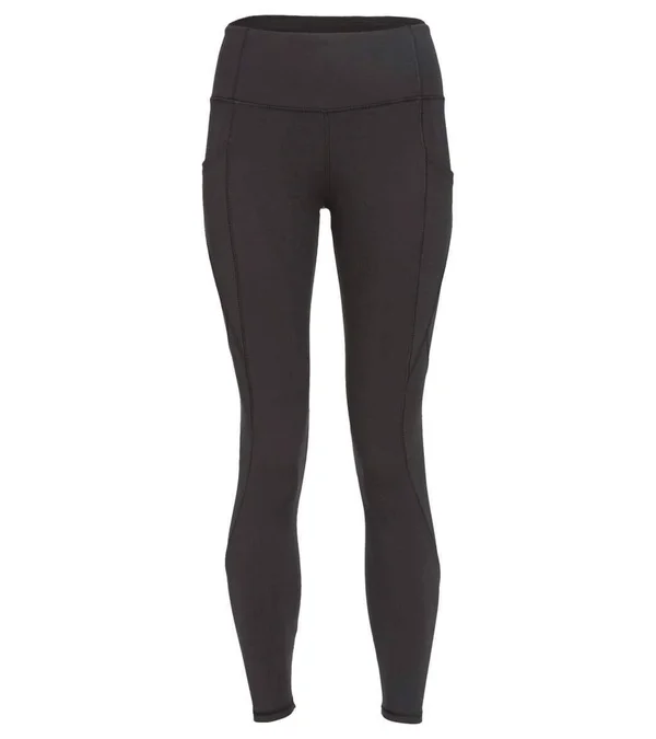 Balance Collection Women's Lorena High Waisted Yoga 7/8 Leggings - Black Medium - Cotton