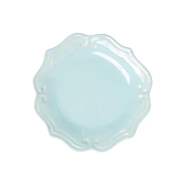 Vietri Incanto Stone Aqua Baroque Salad Plate