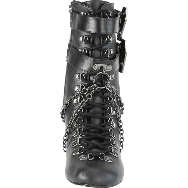 Demonia - Womens VIVIKA-128 Boots White Vegan, Size-7