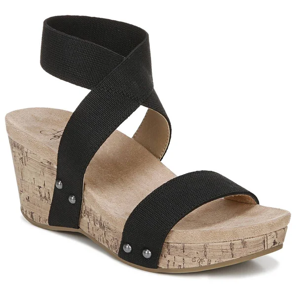 LifeStride Del Mar Women's Wedge Sandals, Size: 6.5, Red
