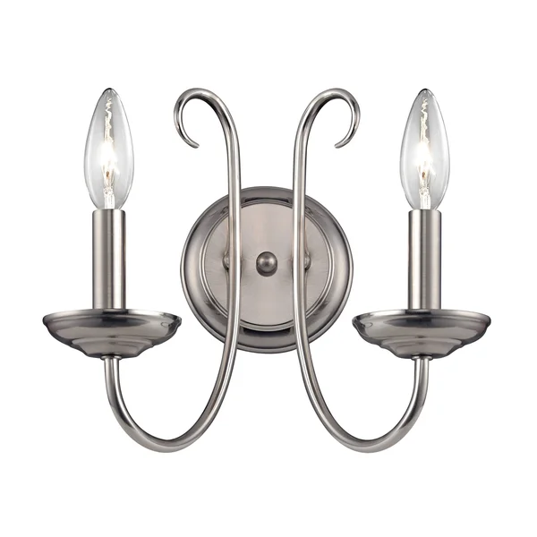 Thomas Lighting Williamsport 2-Light Wall Sconce - Brushed Nickel - 1502WS/20