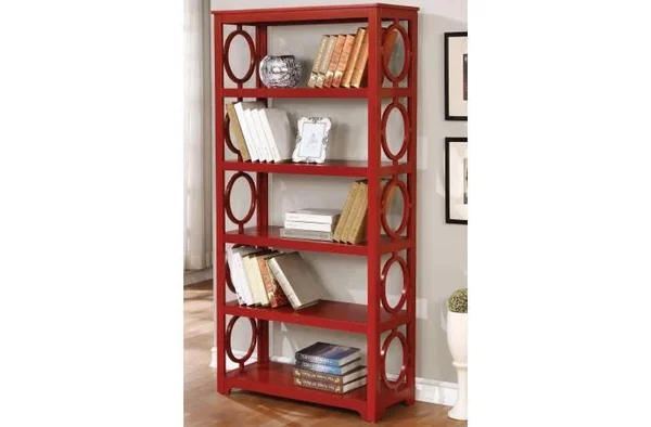Furniture of America CM-AC6436RD Zoey Red Display Shelf