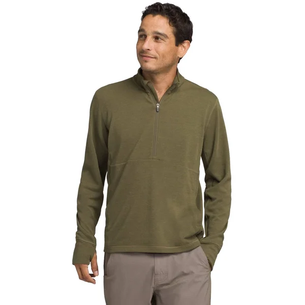 Prana Jarvis 1/2 Zip Men's, Charcoal, Size XL
