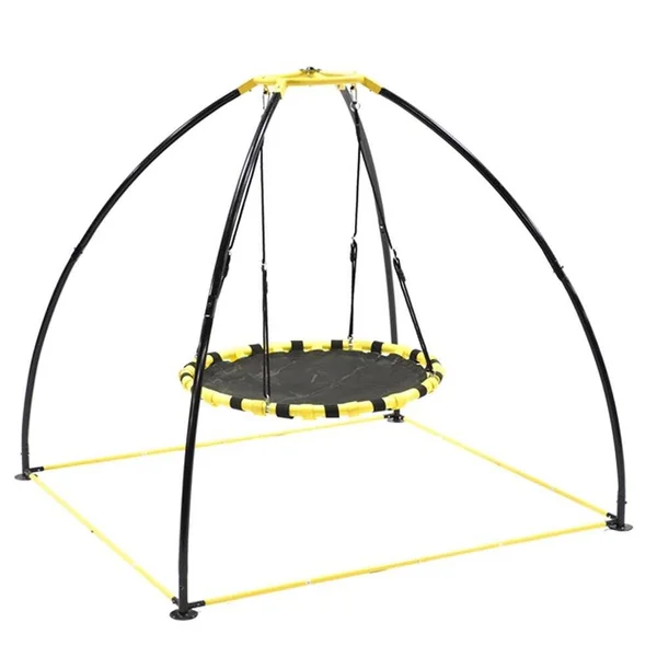 Jumpking Backyard 360-Degree Adjustable Height UFO Swing Set - Yellow