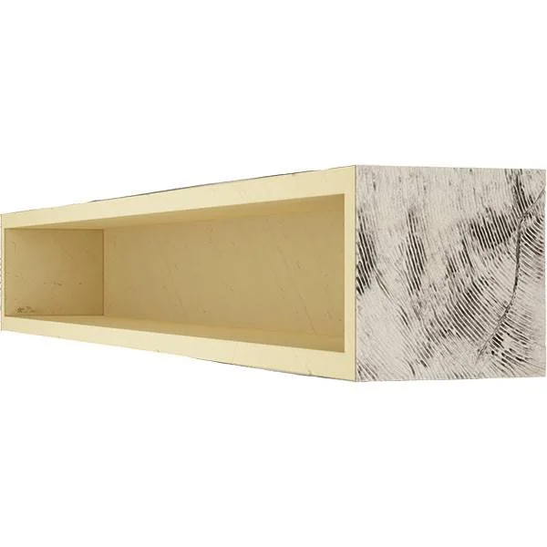 Ekena Millwork MANUPC08X12X72BP 8x22H x 12x22D x 72x22W Pecky Cypress Faux Wood Fireplace Mantel, Burnished Pine
