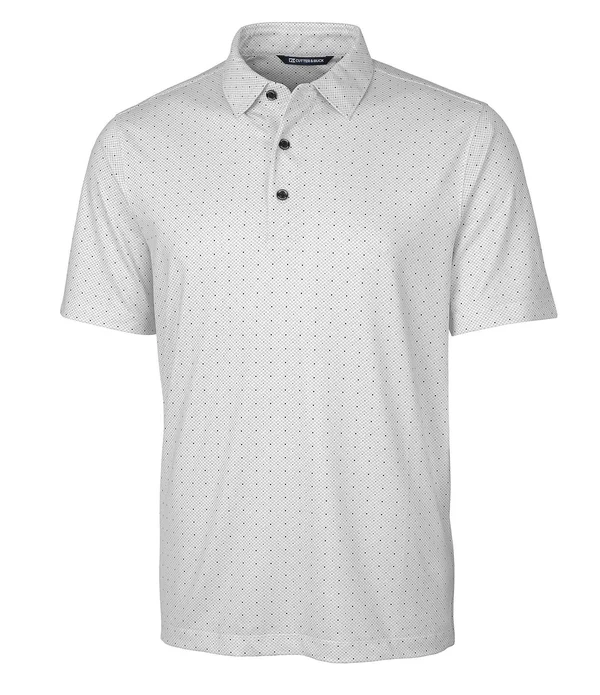 Cutter & Buck Men's College Orange Pike Polo Double Dot Print