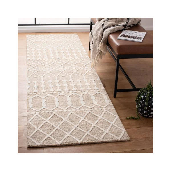 Blossom Collection BLM115B Rug Beige, Ivory, Runner 2&-3x22 x 9&