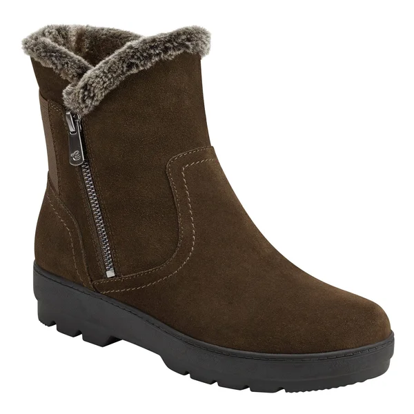 Easy Spirit Women's Adabelle Bootie, Size: 9.5, Dark Green Suede