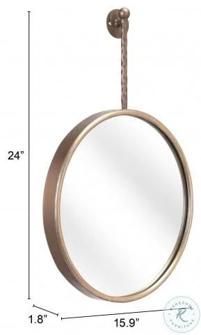 Zuo Modern Moss Mirror Gold