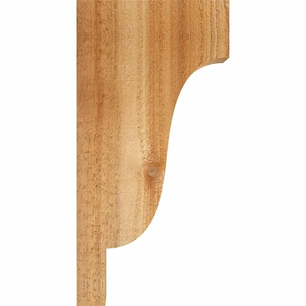 Ekena Millwork COR04X12X12NEW00RWR 4x22W x 12x22D x 12x22H Newport Rough Sawn Corbel - Western Red Cedar